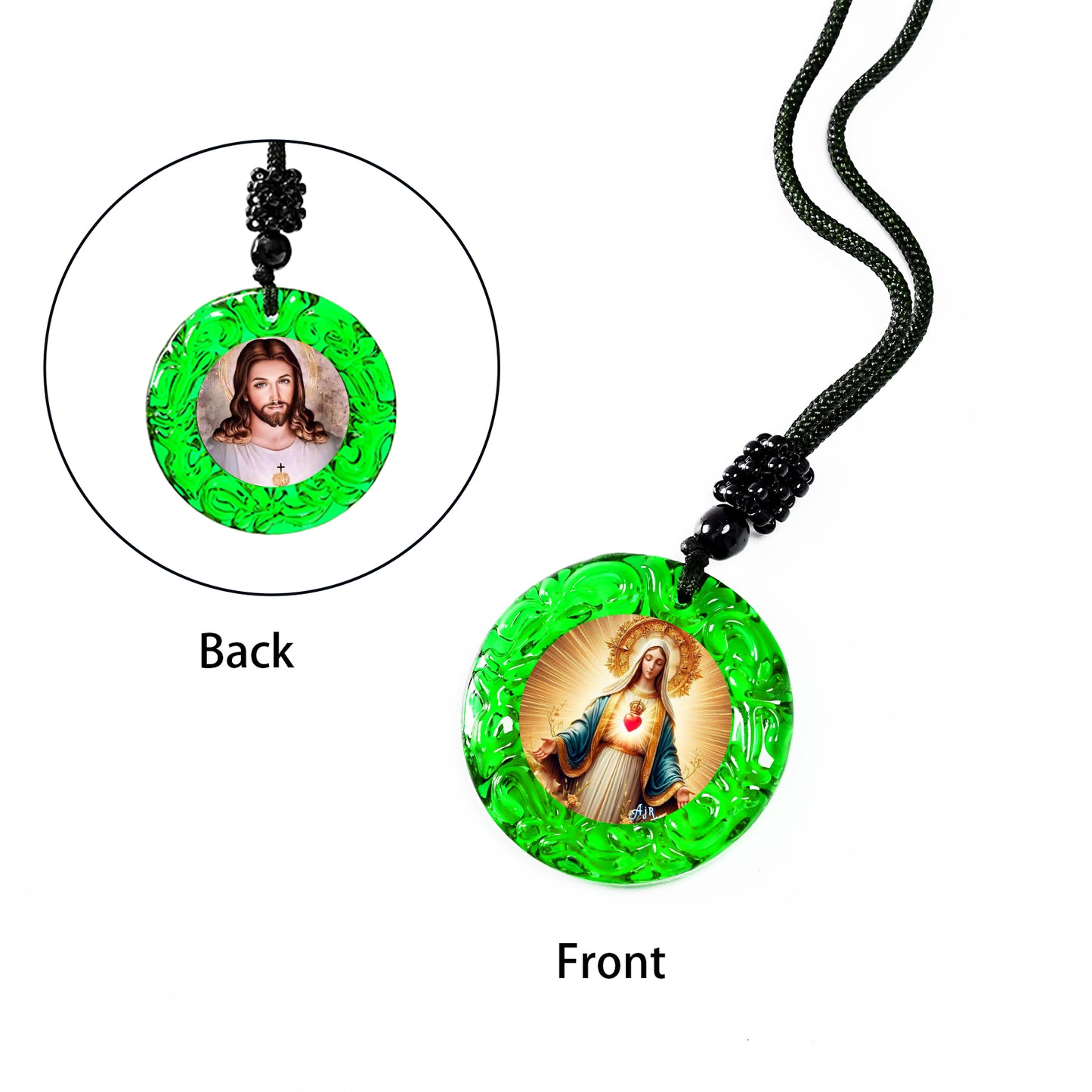 GIVELUCK Glass Small Circle - Green - Customized Pattern