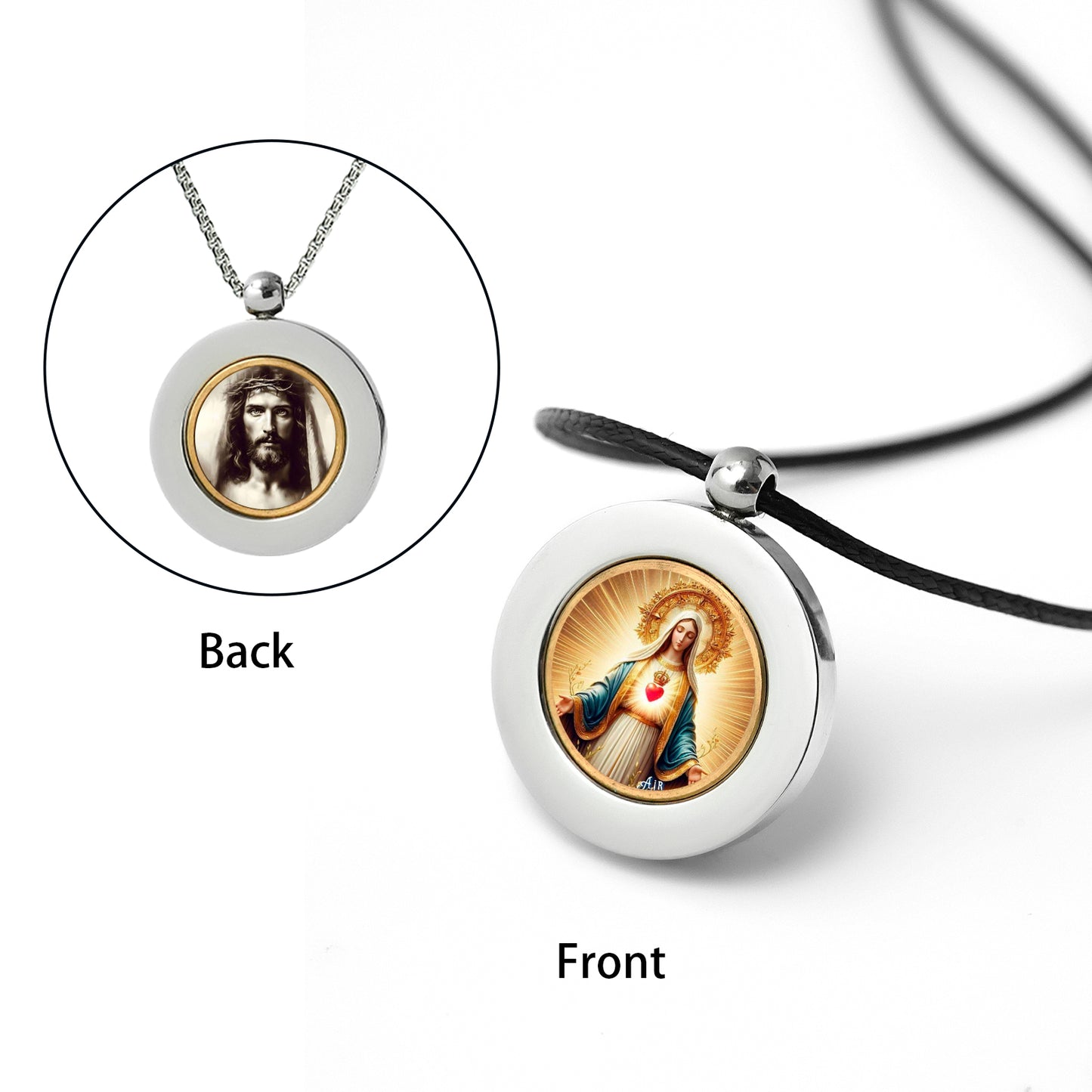 GIVELUCK Stainless steel double-sided small circle - customized