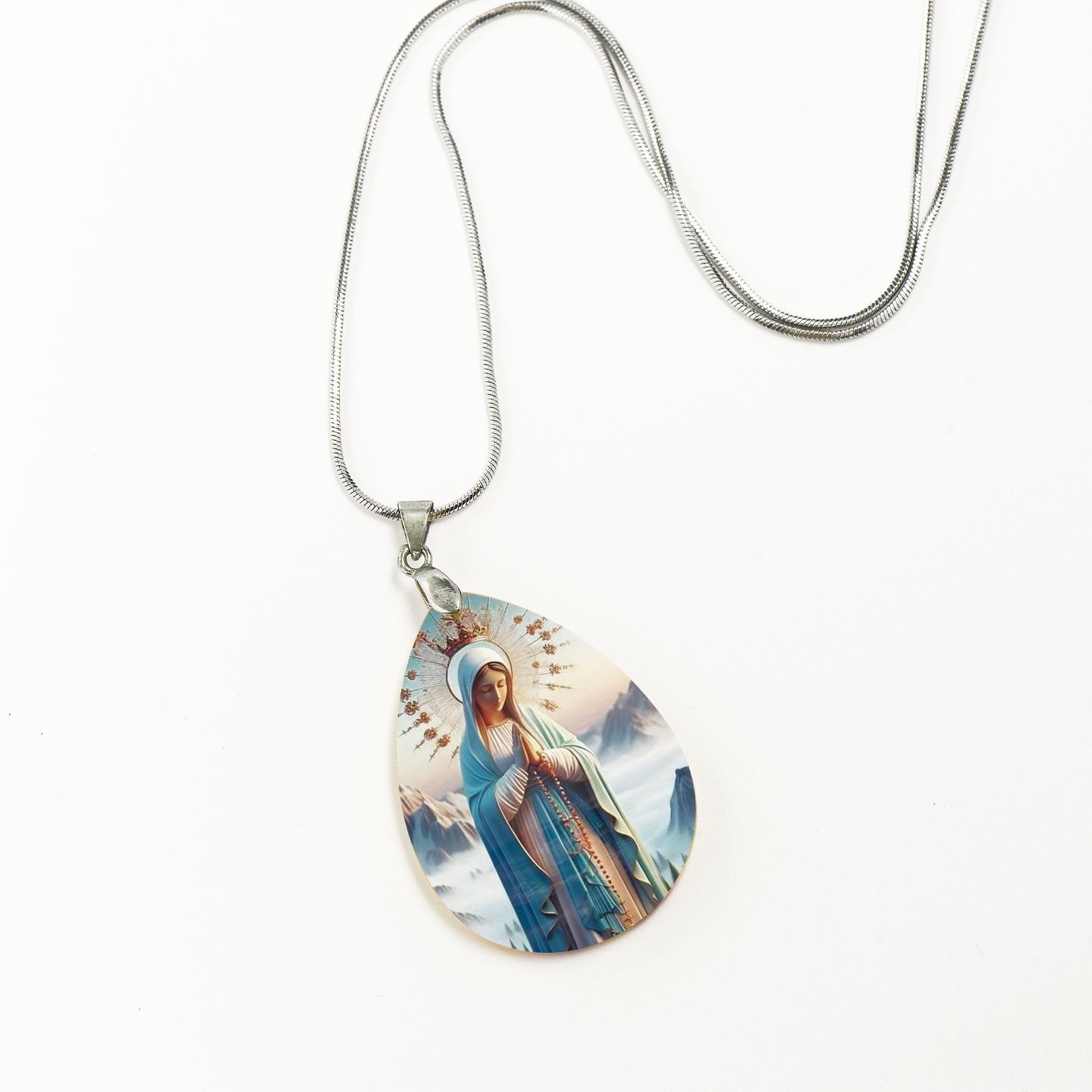 GIVELUCK Crystal Thangka Pendant Water Drop Shape - Customized