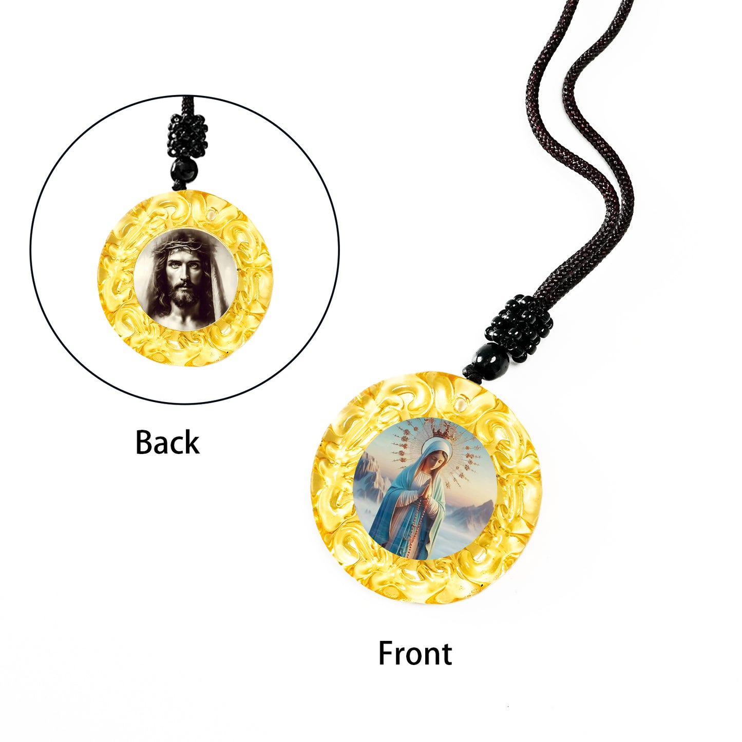 GIVLLUCK Glass small circle - yellow - pattern customization