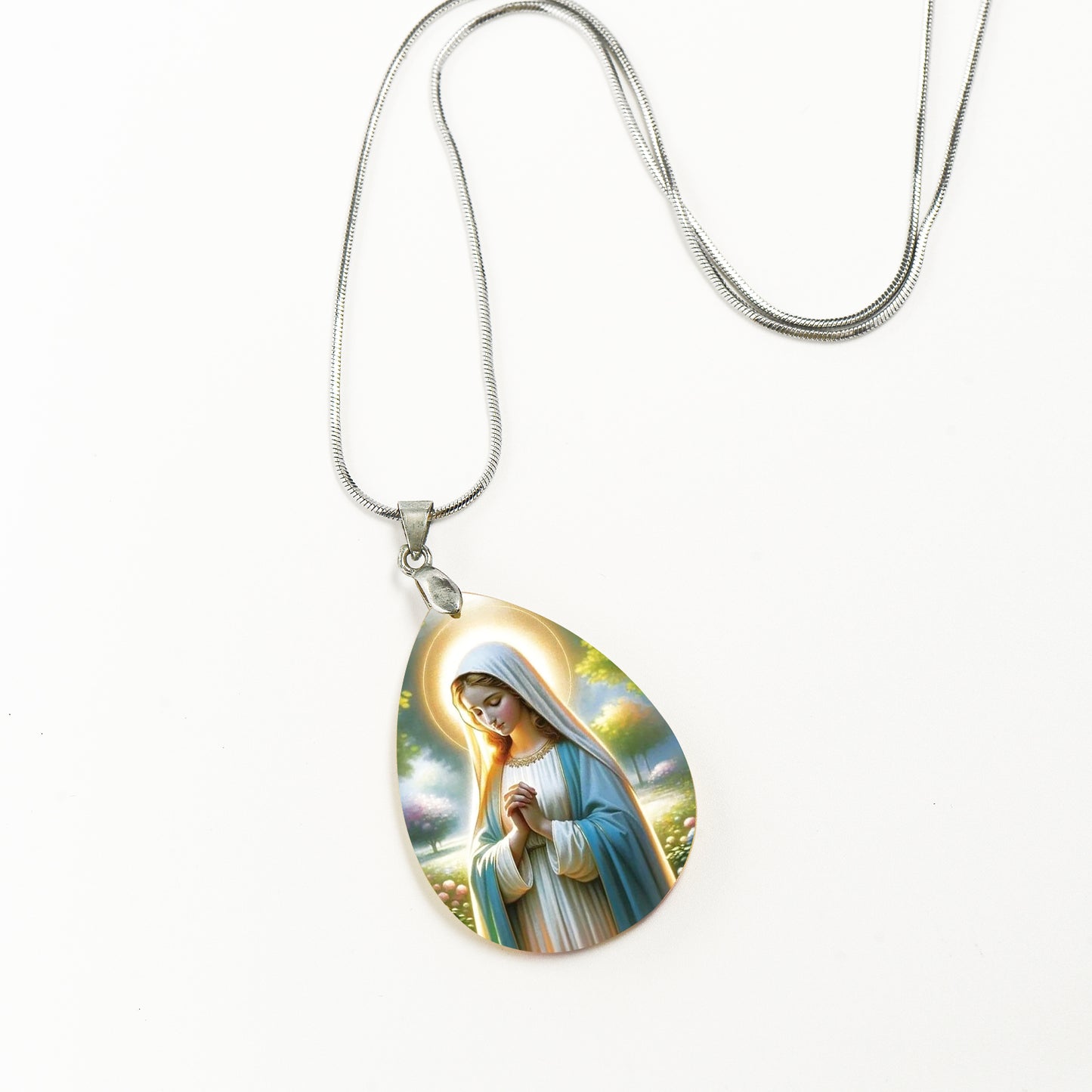 GIVELUCK Crystal Thangka Pendant Water Drop Shape - Customized