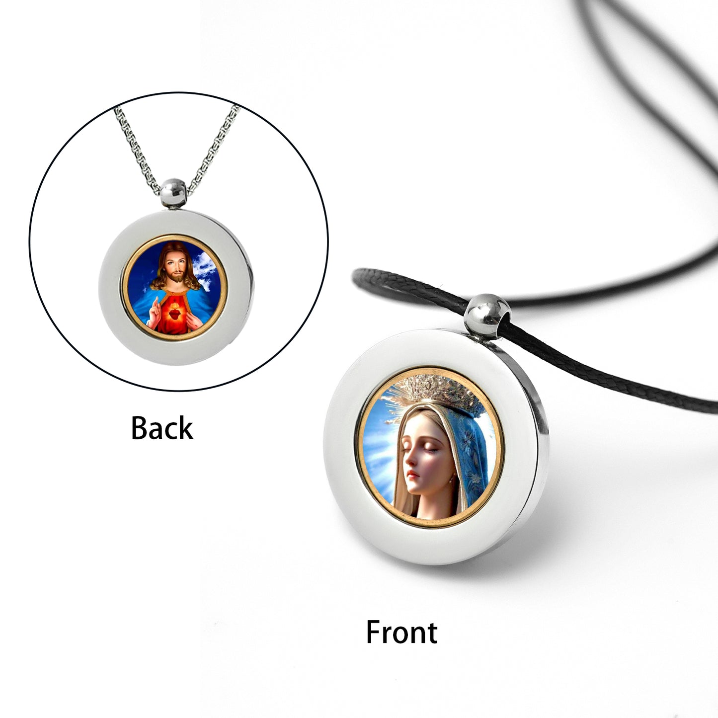 GIVELUCK Stainless steel double-sided small circle - customized