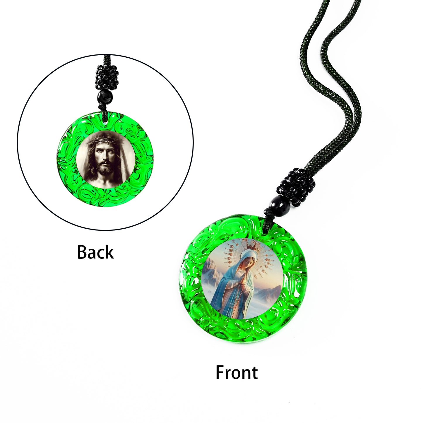 GIVELUCK Glass Small Circle - Green - Customized Pattern
