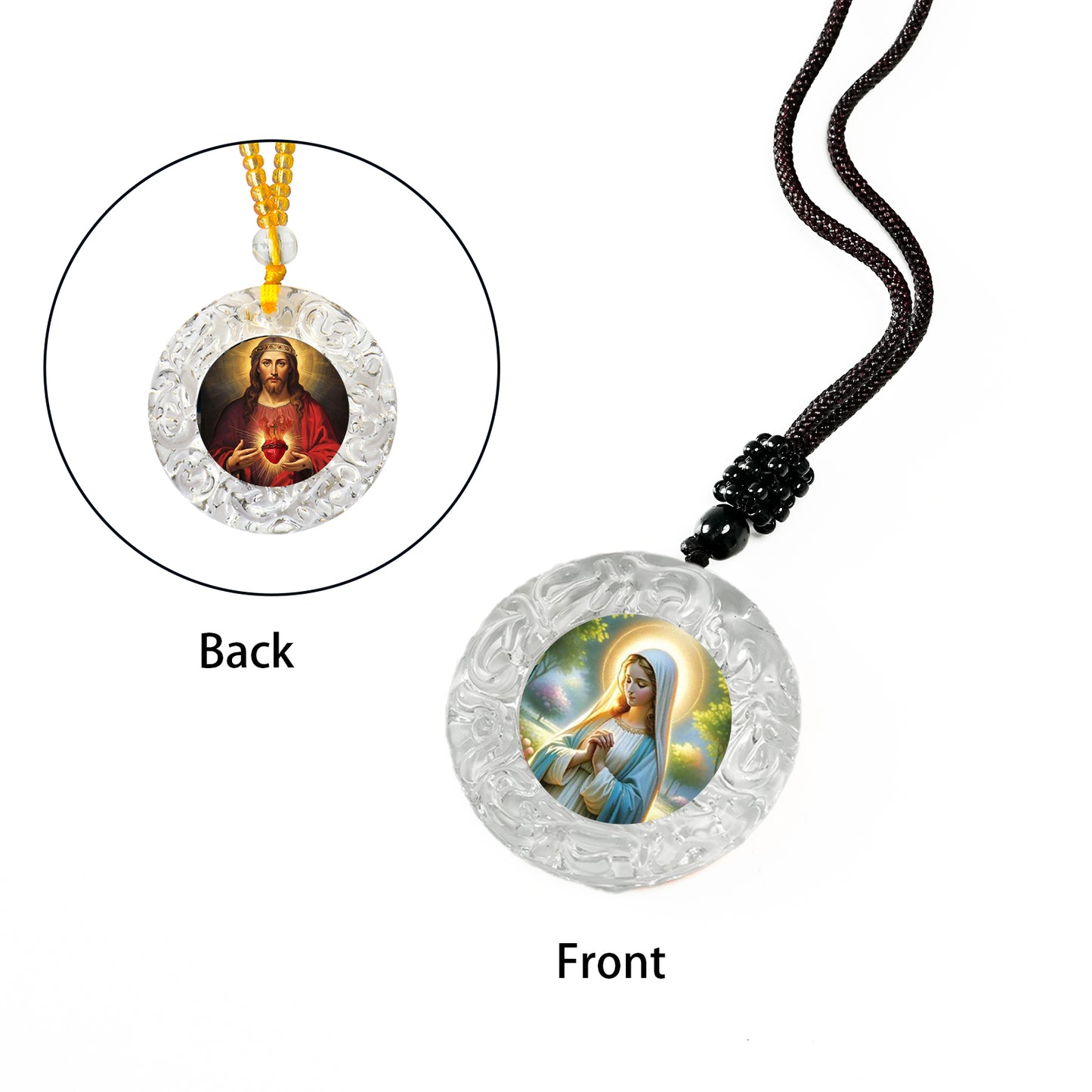 GIVELUCK Glass small circle - white - pattern customization