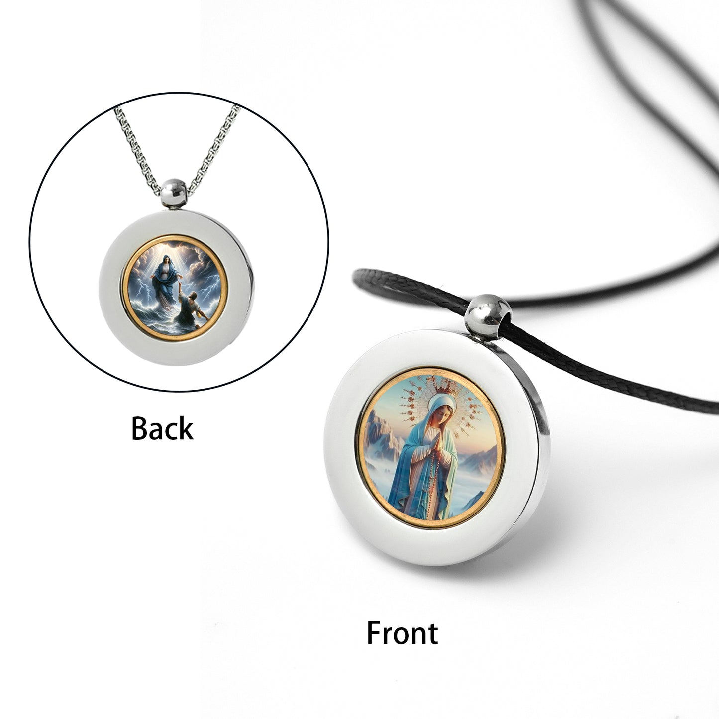 GIVELUCK Stainless steel double-sided small circle - customized