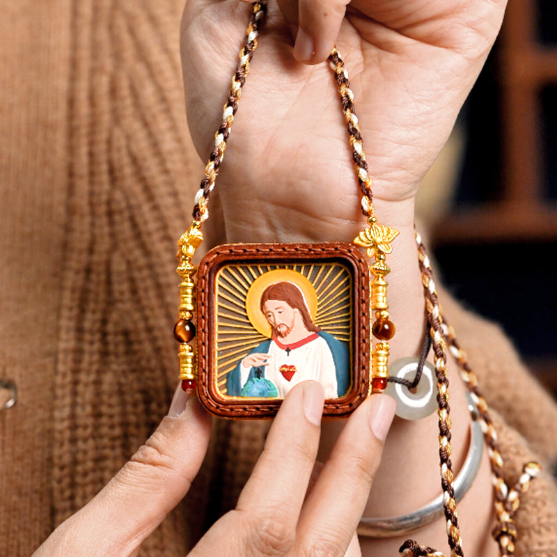 GIVELUCK Jesus wipes - Gold-winged design - Customized pattern