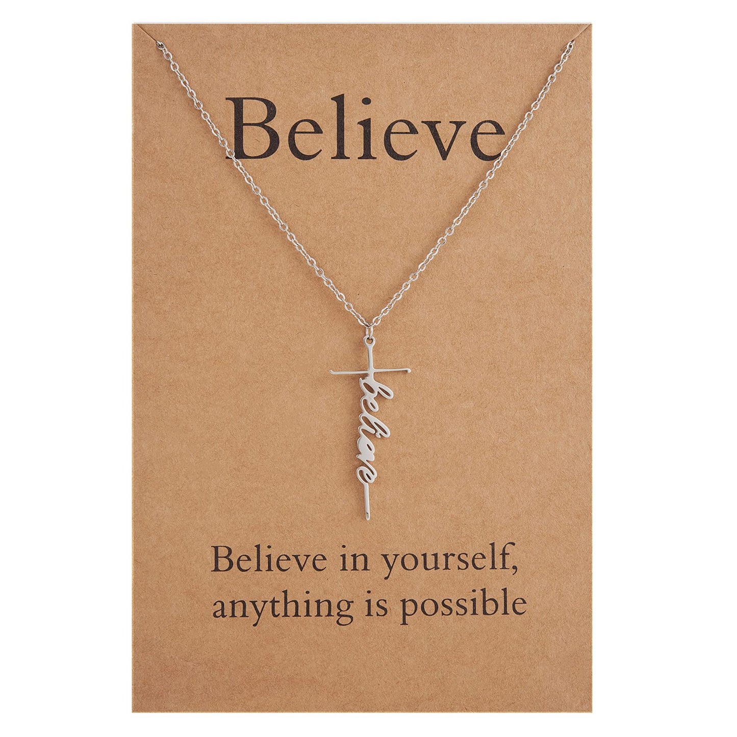 GIVELUCK Silver cut cross, customized pattern