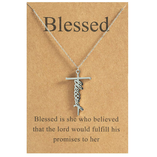 GIVELUCK Silver cut cross, customized pattern