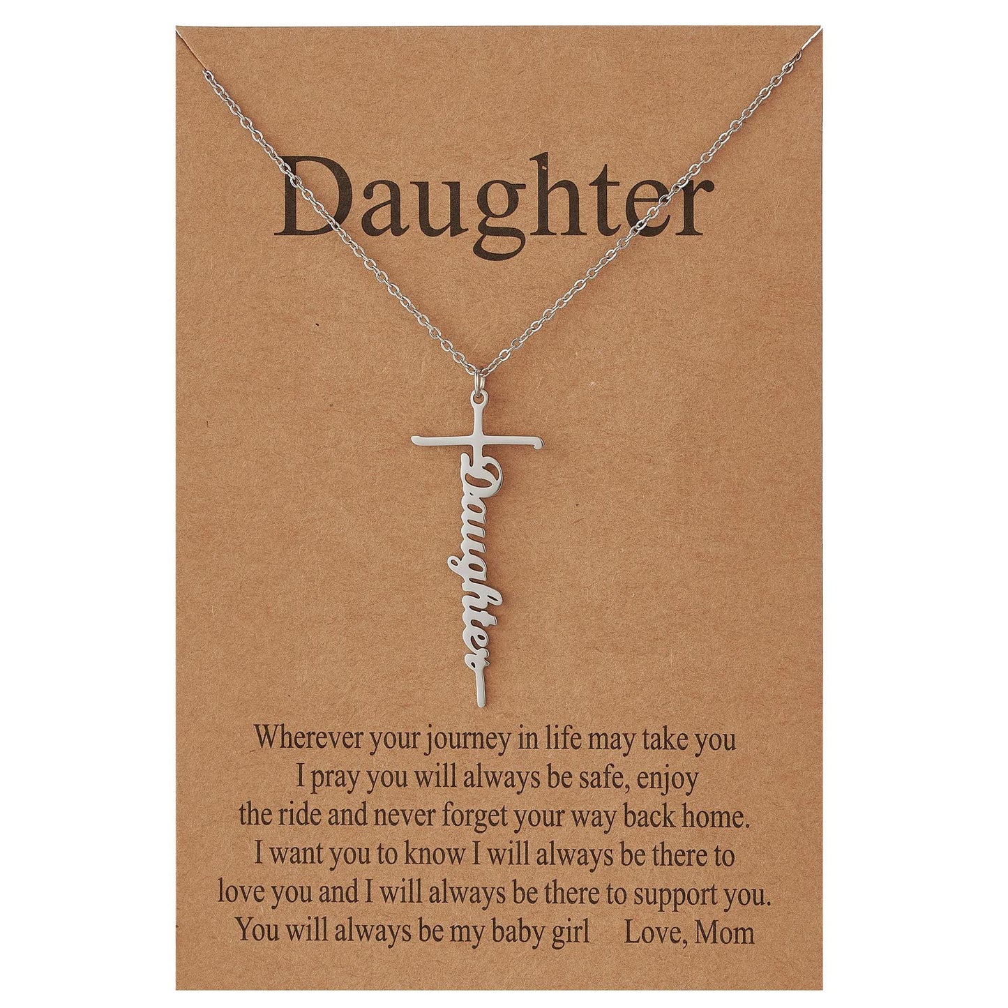 GIVELUCK Silver cut cross, customized pattern