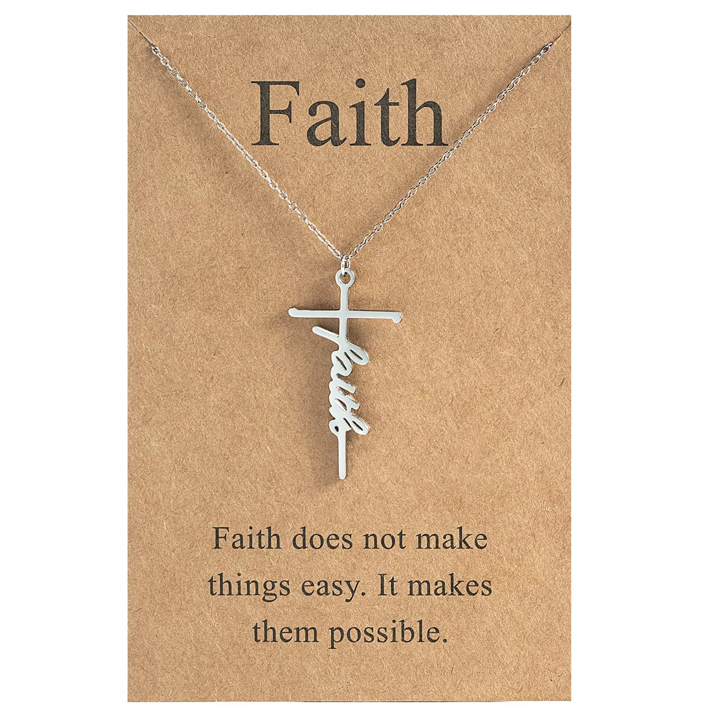 GIVELUCK Silver cut cross, customized pattern