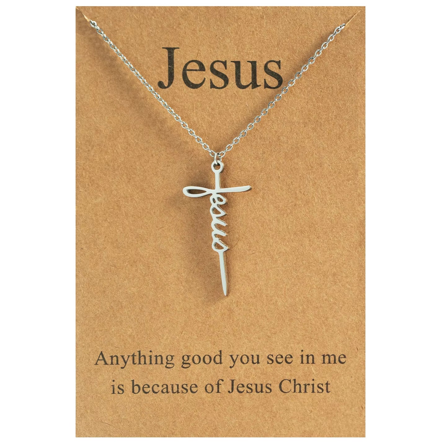 GIVELUCK Silver cut cross, customized pattern
